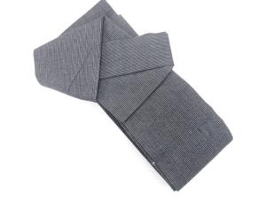 しじら織　縞模様織り出し　男物作り帯